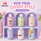 Portable Canned Wet Wipes With Cute Cartoon Chain Bell Design