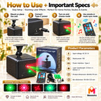 Music Sync Cube Laser Light for Stunning Party Vibes