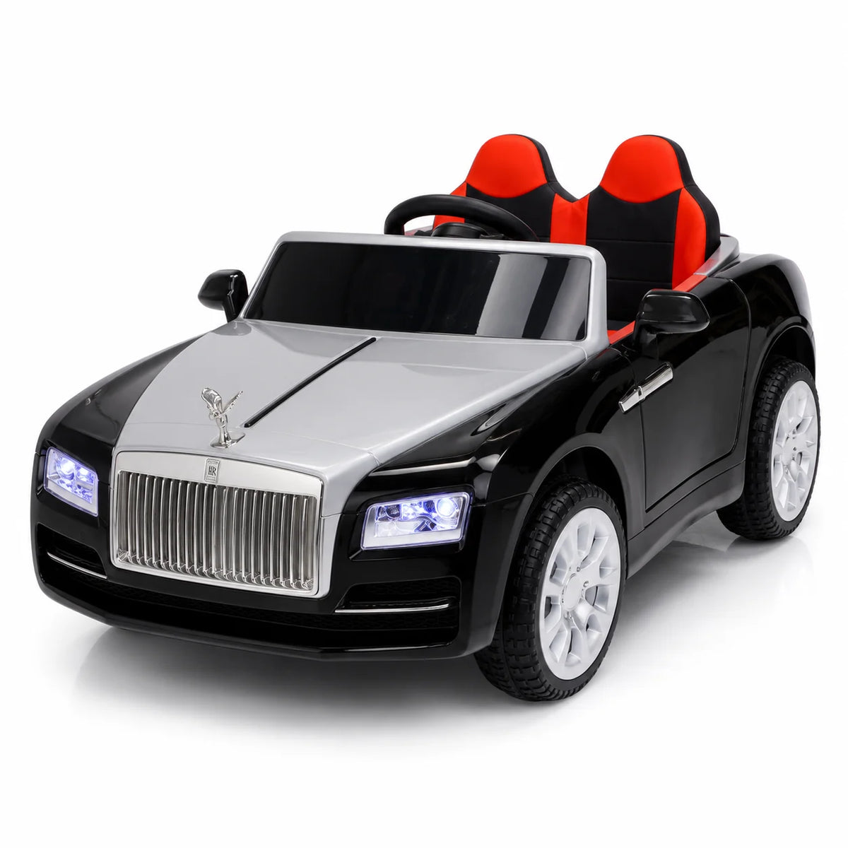Rolls-Royce-Style Kids Electric Ride-On Luxury Car with Bright LED Lights