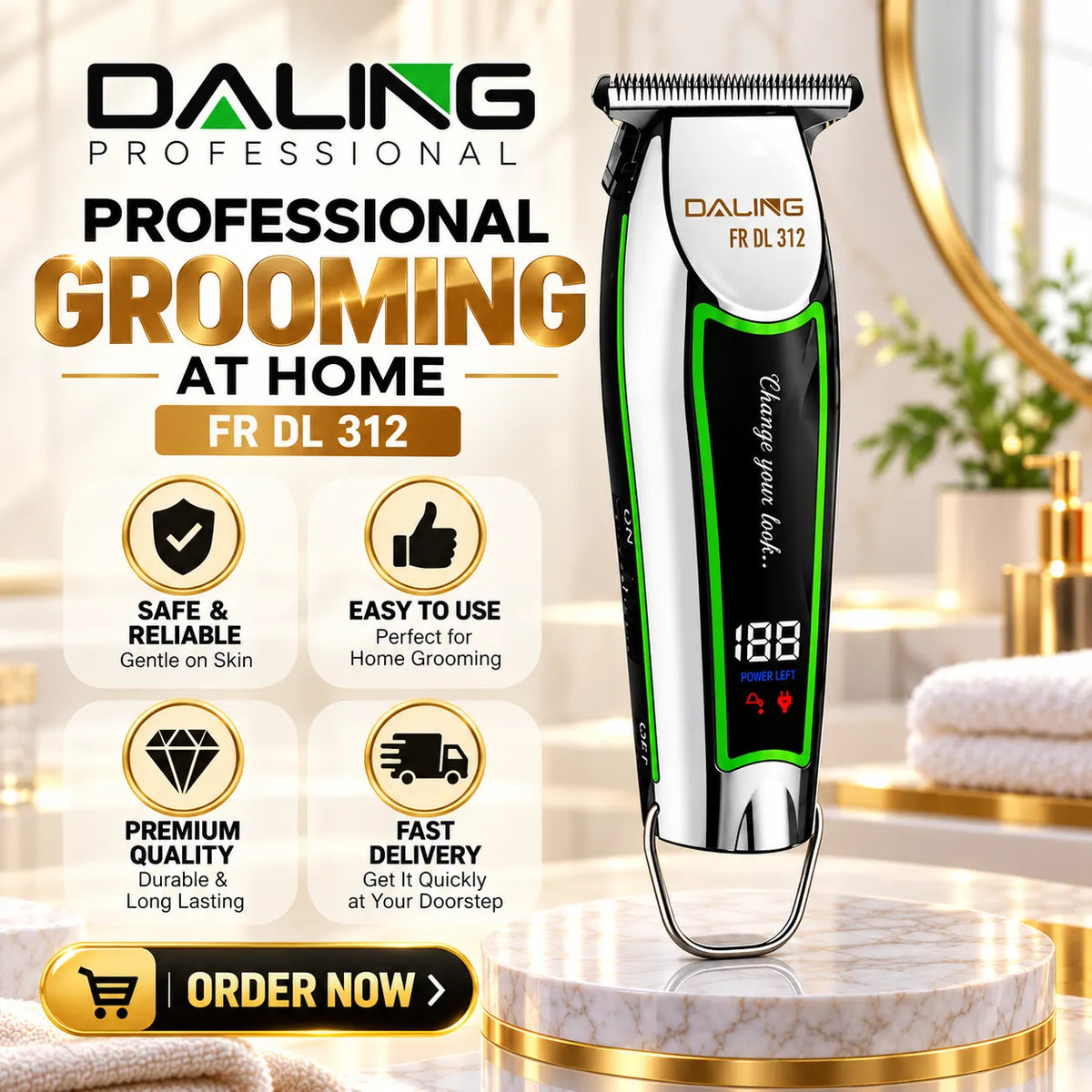 Daling FR DL 312 Professional Precision Hair Trimmer