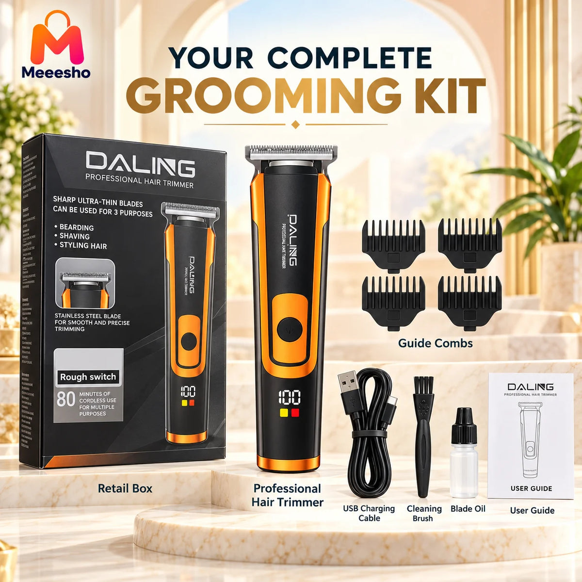 Daling Complete Grooming Kit for Men’s Daily Care