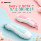 Portable Six-in-One Electric Baby Nail Grinder Manicure Trimmer Kit Set
