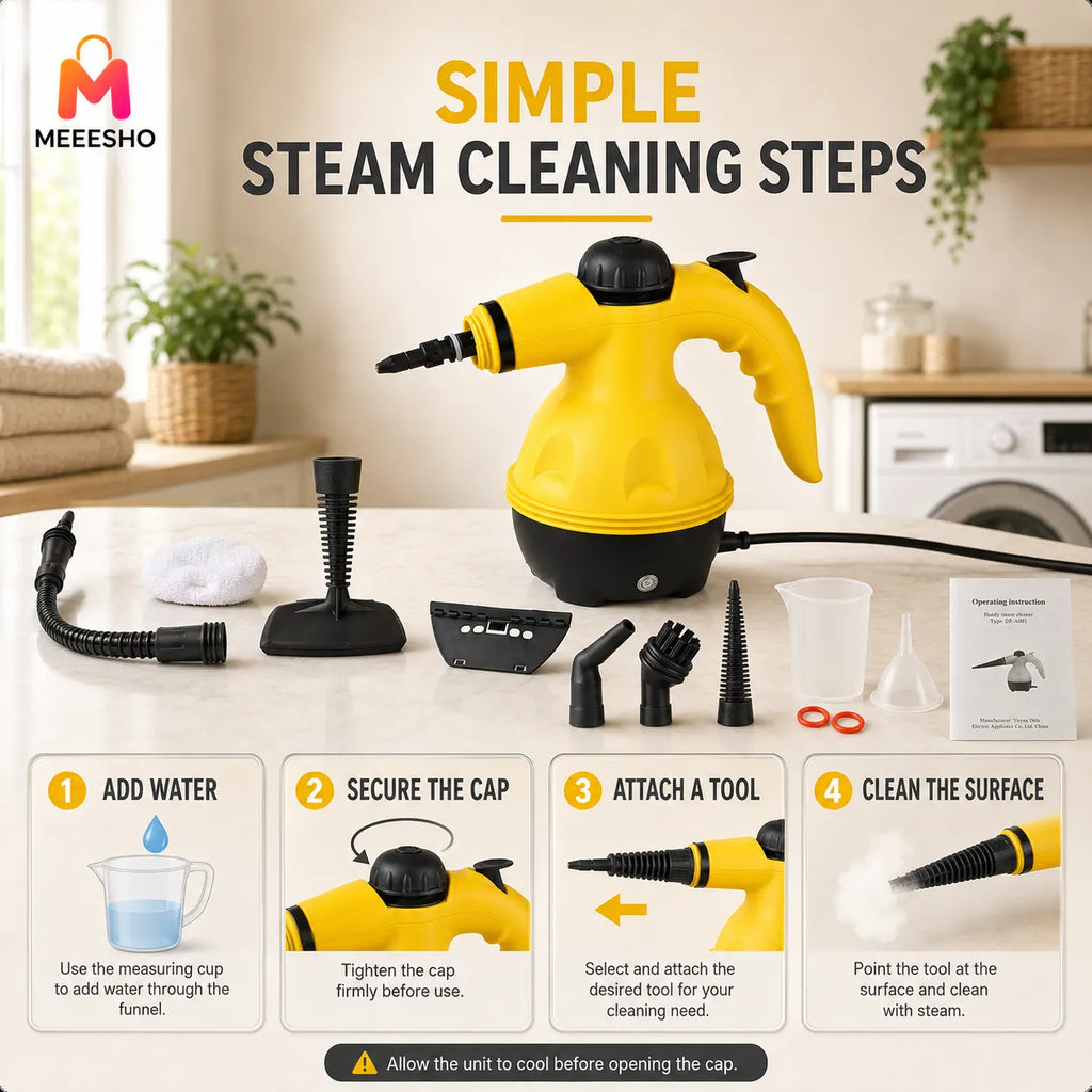 Powerful Handheld High-Temperature Steam Cleaner for Kitchen Bathroom and Car
