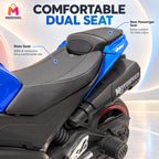 Kids Electric Sports Bike With Music Controls And Dual Seat