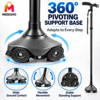 Foldable Adjustable Trekking Pole With Light For Safe Comfortable Walking