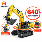 640° Rotating Tracked Excavator Toy With Movable Arm And Bucket