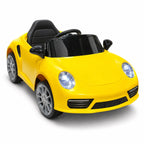 Porsche-Style Kids Electric Ride-On Sports Car with Bright LED Lights
