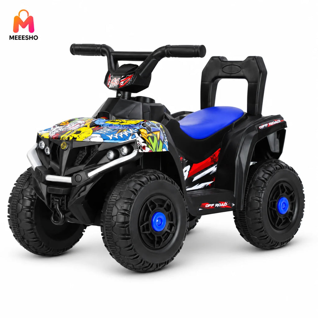 Kids Ride-On Electric ATV Quad Bike with LED Lights & Music | Rechargeable 4-Wheel Off-Road Ride-On Car for Boys & Girls