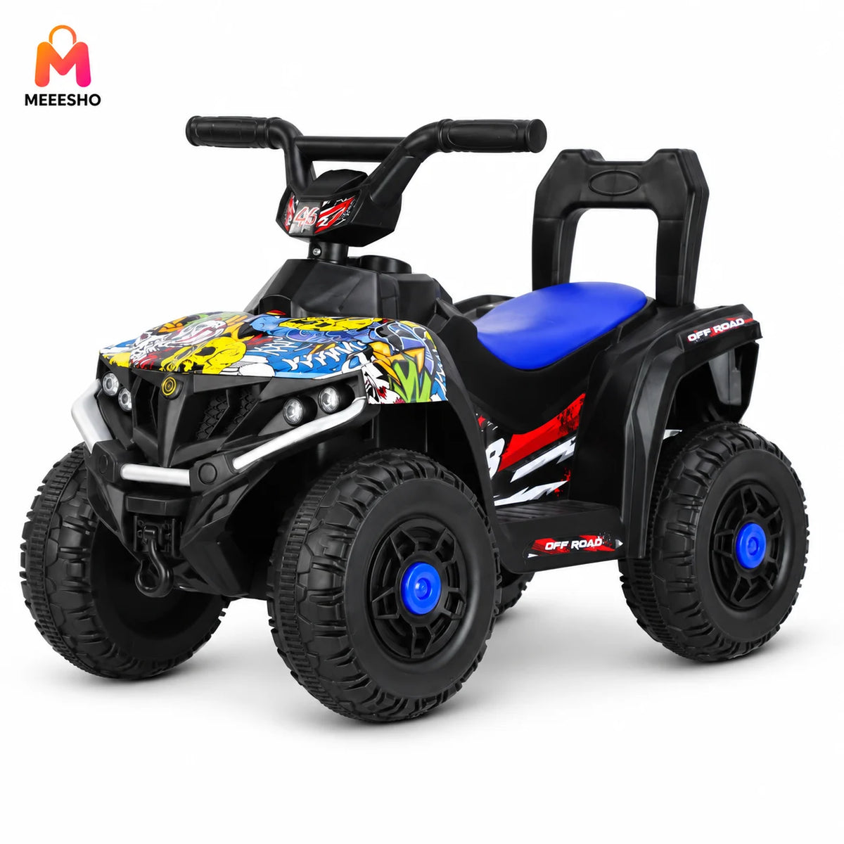 Kids Ride-On Electric ATV Quad Bike with LED Lights & Music | Rechargeable 4-Wheel Off-Road Ride-On Car for Boys & Girls