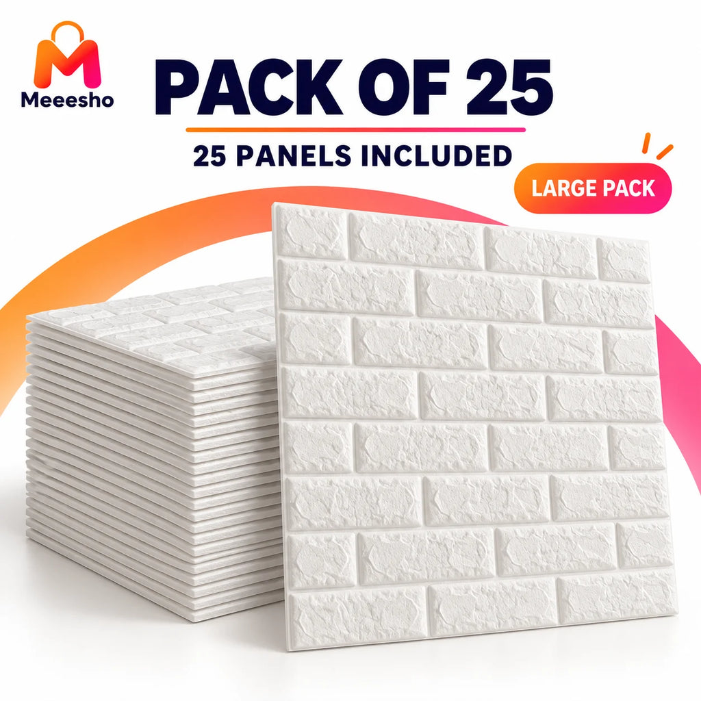 3D Brick Wallpaper Self Adhesive Waterproof Wall Sticker Home Decor