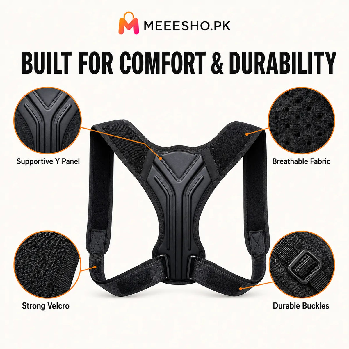 Adjustable Back Posture Corrector Brace for Men and Women Adults