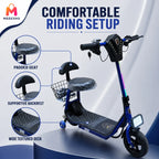 Smart Electric Bike With Bluetooth Speaker And Comfortable Seated Design