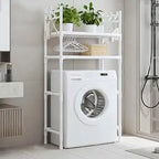 Heavy Duty Washing Machine Rack Adjustable Storage Stand Organizer Shelf