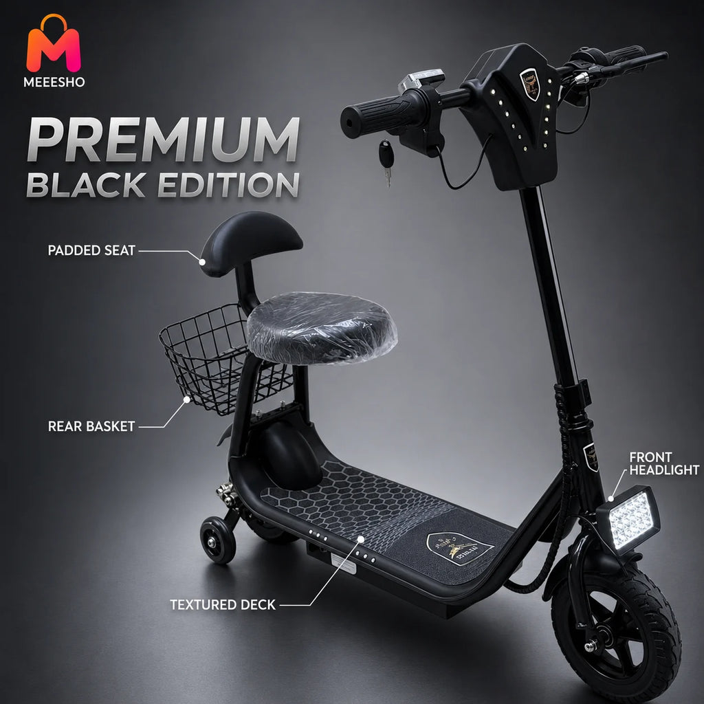 Smart Electric Bike With Bluetooth Speaker And Comfortable Seated Design