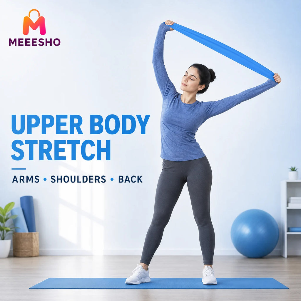 Portable Yoga Pilates Resistance Band for Full Body Strength Training