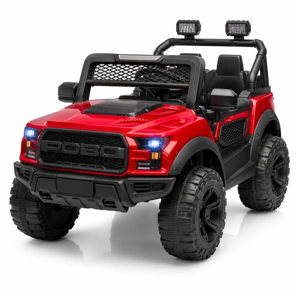Kids Electric Jeep Ride-On 4x4 Adventure Car with LED Lights