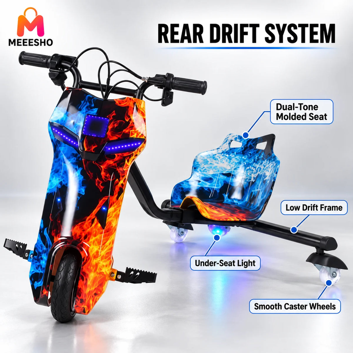 Exciting Electric Three-Wheel Drift Rider for Outdoor Family Entertainment Fun