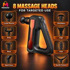 32-Level Electric Massage Gun With Eight Heads For Muscle Relaxation