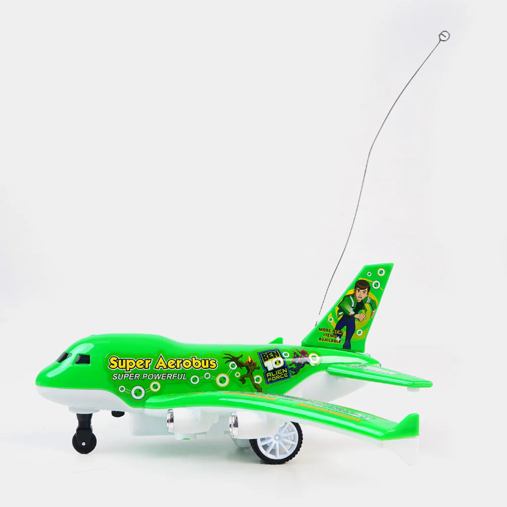 Ben 10 Remote Control Aeroplane LED Flying Toy For Kids