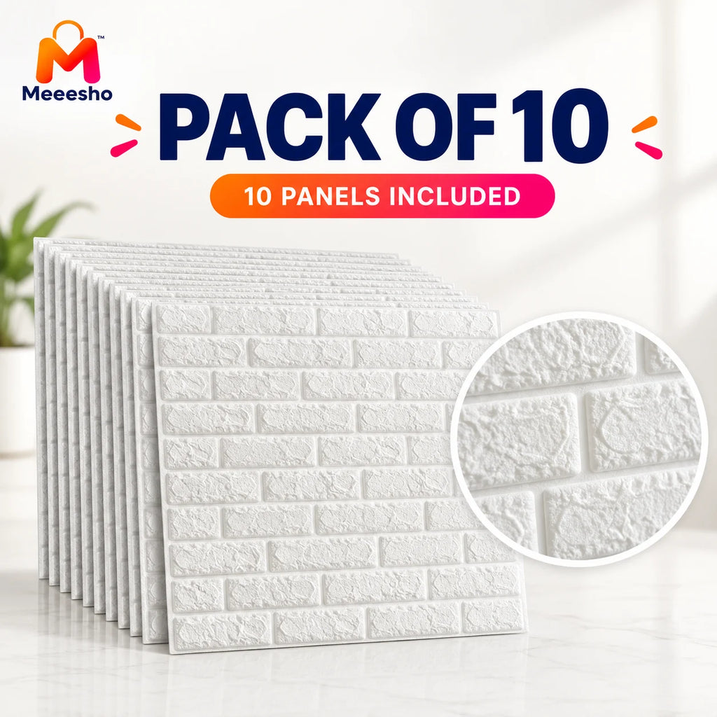 3D Brick Wallpaper Self Adhesive Waterproof Wall Sticker Home Decor