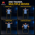 Portable Handle Resistance Band for Full Body Strength Training Workouts