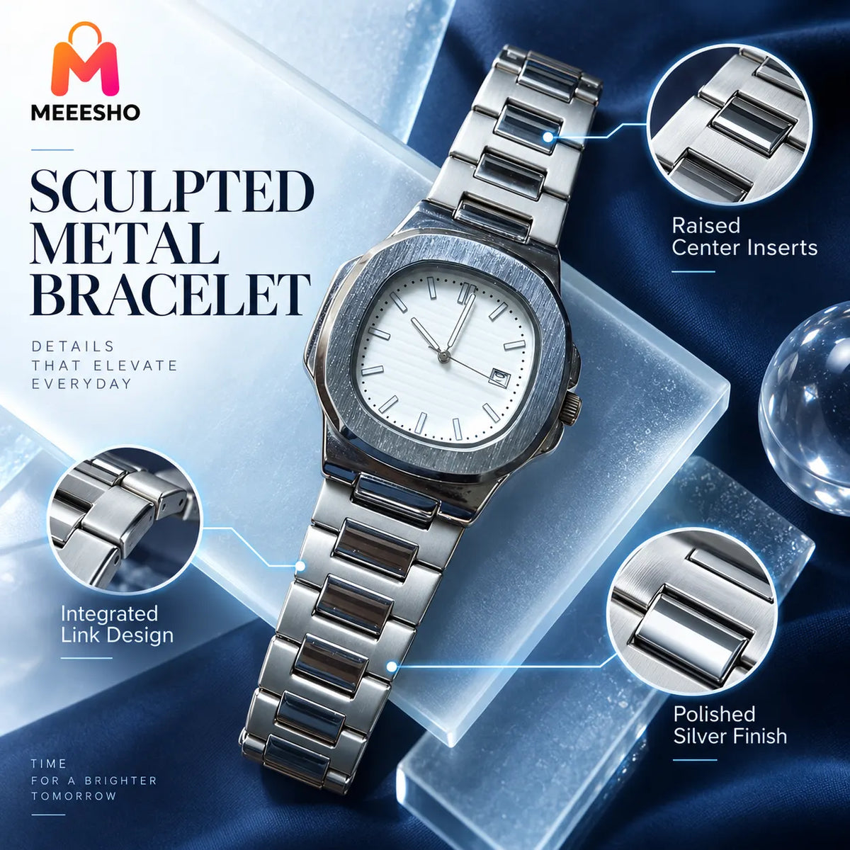 PATEK PHILIPPE GENEVE Silver Watch Elevates Every Modern Gentleman’s Style