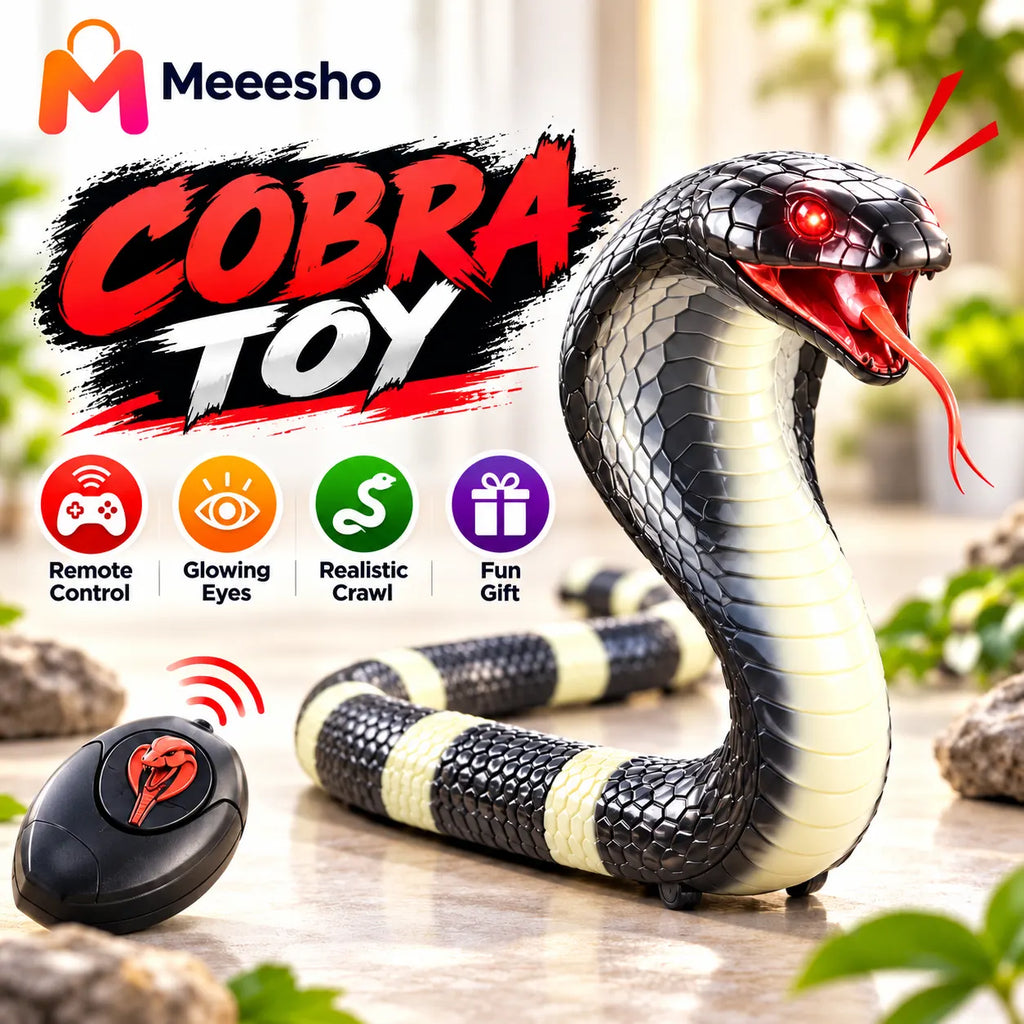 Remote Control Cobra Snake Toy with Realistic Slithering Action