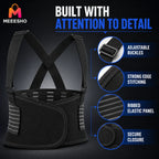 Adjustable Lumbar Back Support Belt for Work and Lifting Comfort
