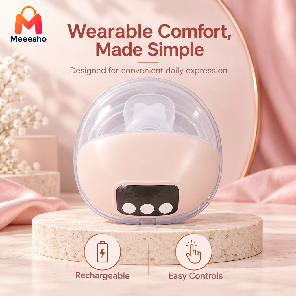 Wearable Electric Breast Pump For Comfortable Hands-Free Daily Milk Expression